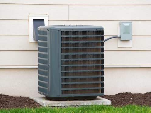 AC Unit Outside House