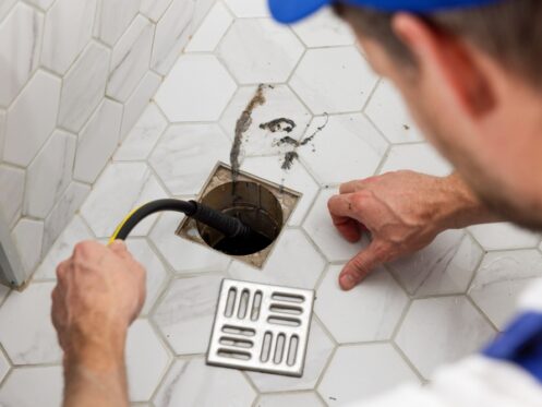 Cleaning Bathroom Floor Drain